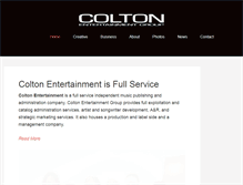 Tablet Screenshot of coltonent.com
